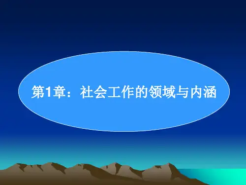 社会工作的领域与内涵