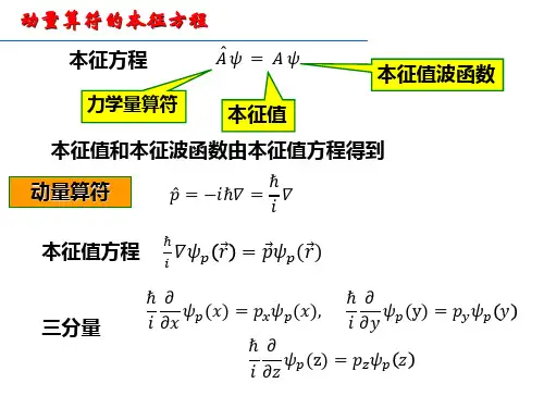 3.2 动量算符和角动量算符