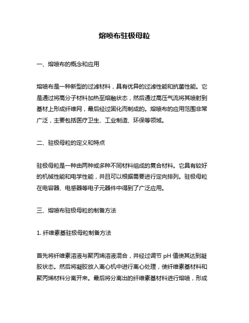 熔喷布驻极母粒