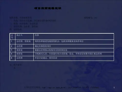 《项目投资流程说明》PPT课件_OK