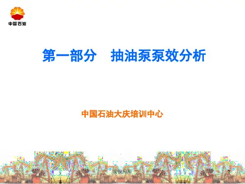 抽油泵泵效分析[精制材料]