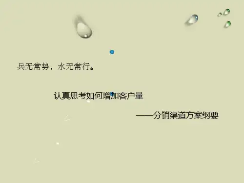 分销纲要(原稿)