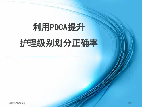 分级护理PDCA案例