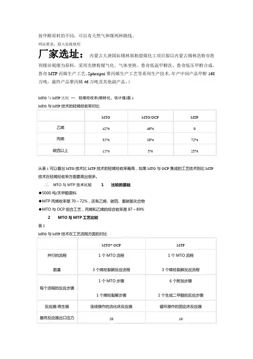mto 和mtp 的优缺点