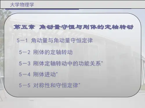 大学物理 第五章 角动量守恒与刚体的定轴转动