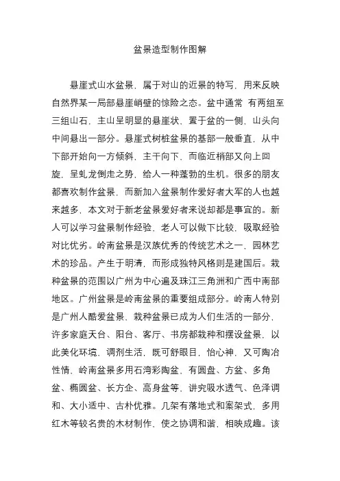 盆景造型制作图解