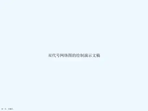 双代号网络图的绘制演示文稿