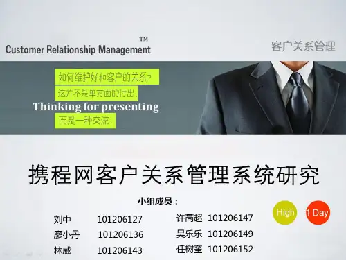 携程网客户关系管理系统研究PPT(共37页)