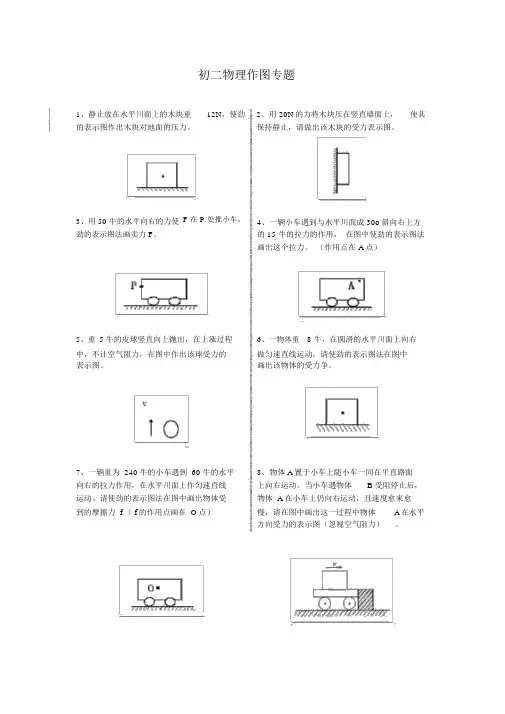 (完整word版)初二物理受力分析作图专题