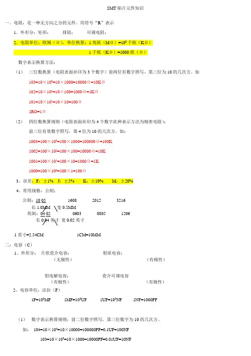 SMT基础知识