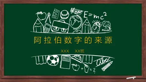 一年级三分钟数学演讲(阿拉伯数字的来源)