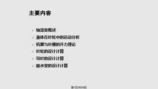 水泵水力设计CHPPT课件