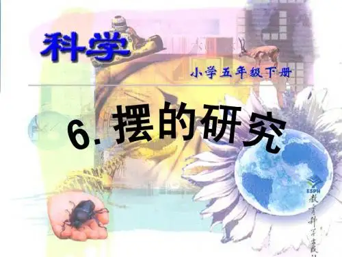 摆的研究(1)