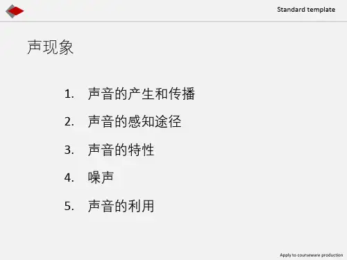 声现象ppt课件