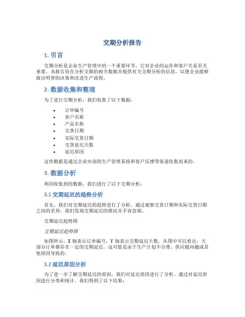 交期分析报告