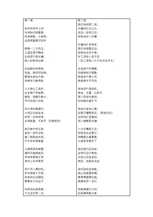 学习-顺口溜