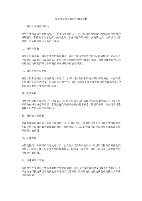 傅里叶变换及其应用相关教材