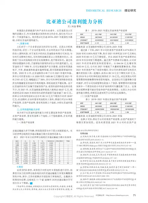 219403293_比亚迪公司盈利能力分析