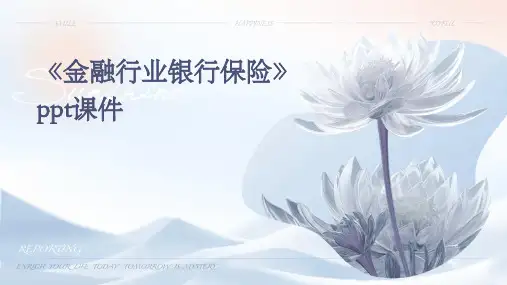《金融行业银行保险》课件
