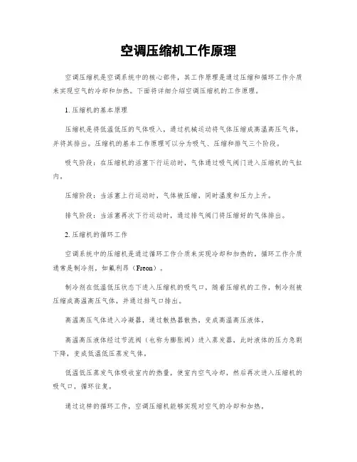 空调压缩机工作原理