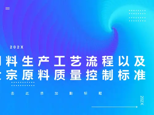 饲料生产工艺流程以及大宗原料质量控制