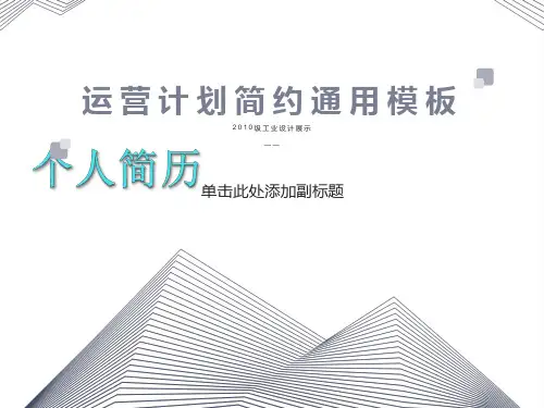 个人简历制作带表格