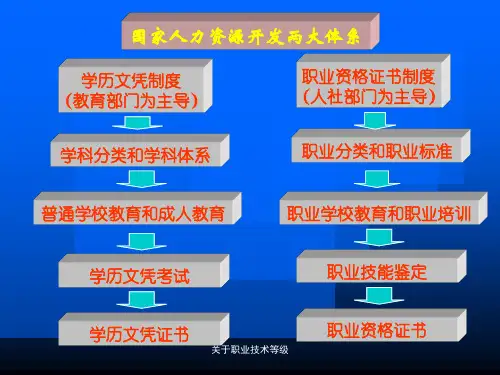 关于职业技术等级课件