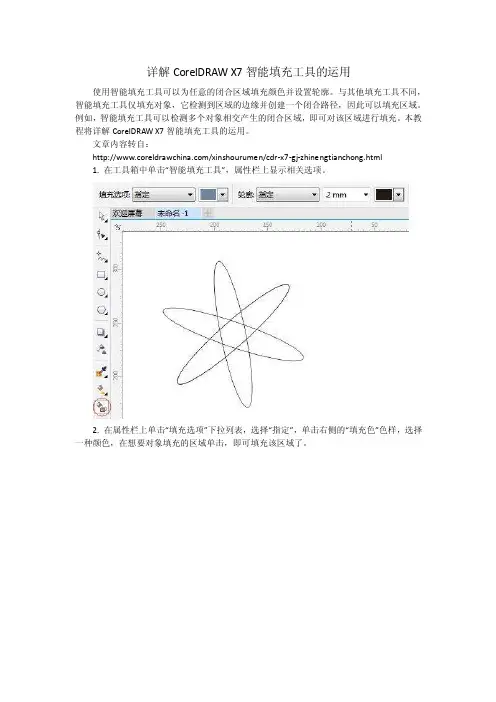 详解CorelDRAWX7智能填充工具的运用