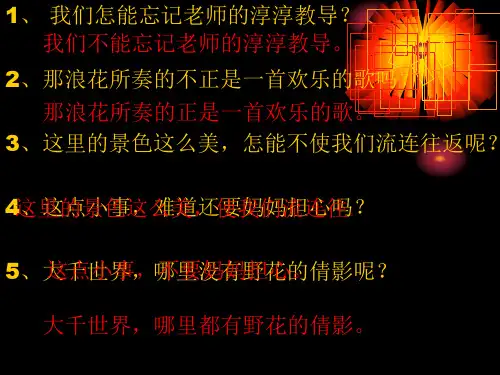 四年级语文句型转换课件ppt