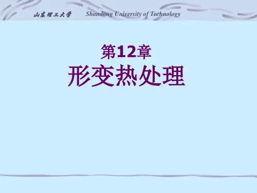 热处理原理及工艺ppt