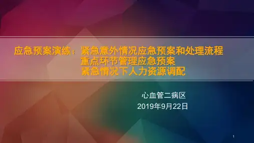 应急预案演练PPT课件