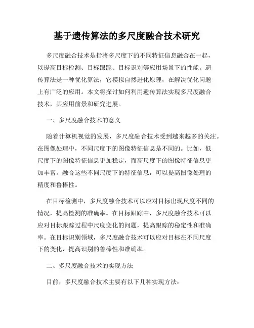 基于遗传算法的多尺度融合技术研究