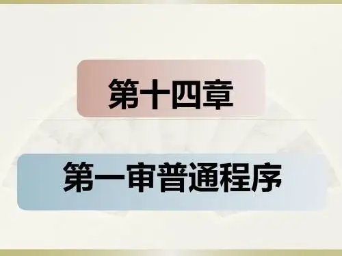 民事诉讼法第十四章.概要