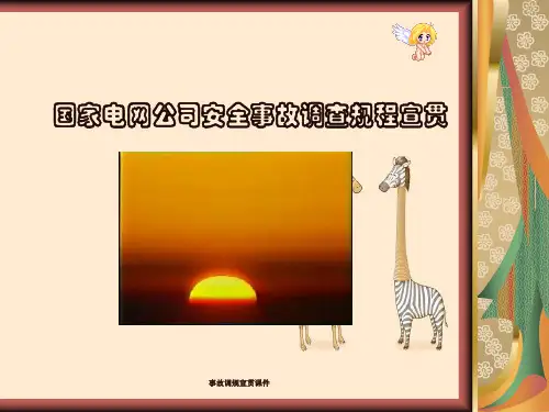 事故调规宣贯课件