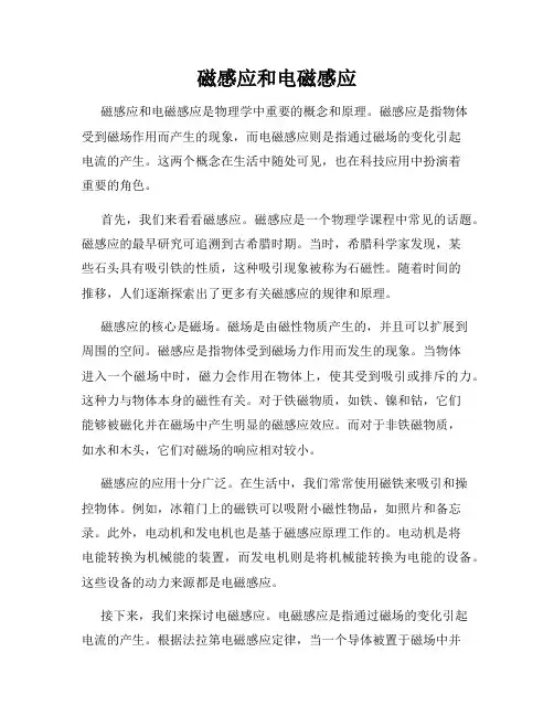 磁感应和电磁感应