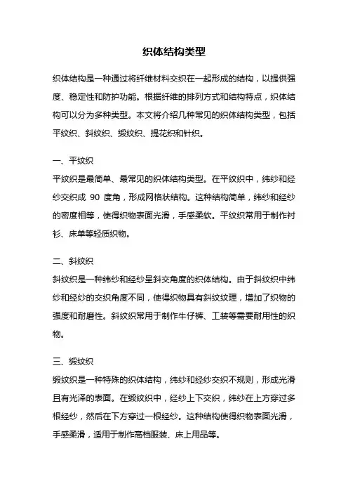 织体结构类型