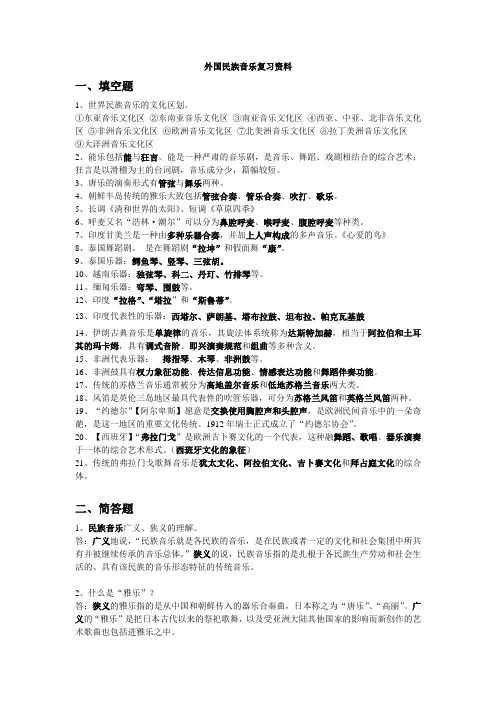 外国民族音乐