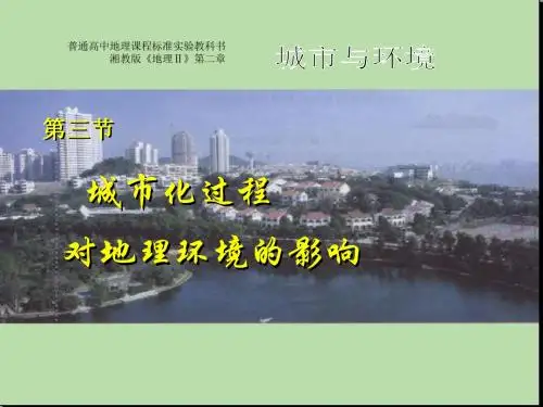 【高中地理】城市化过程对地理环境的影响PPT课件13