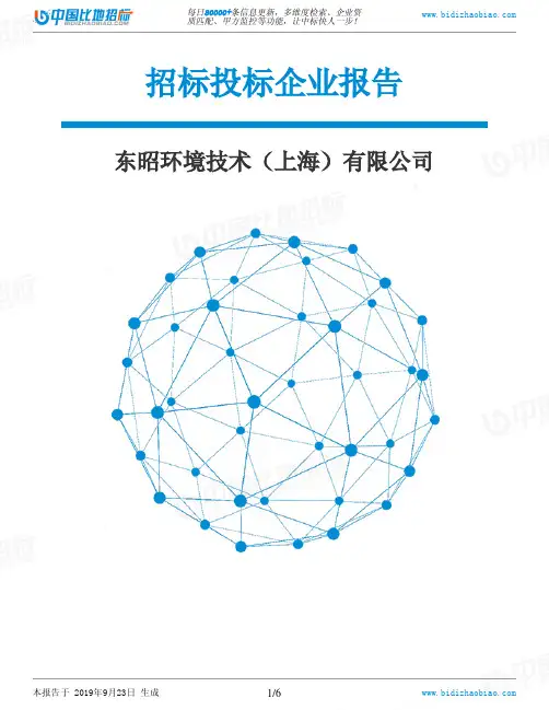 东昭环境技术(上海)有限公司_中标190923