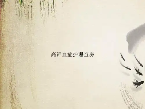 高钾血症护理查房课件