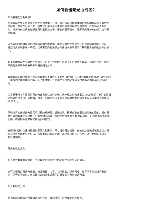如何看懂配光曲线图?