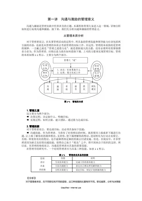 (激励与沟通)管理者如何进行沟通与激励