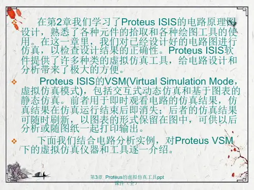 第3章Proteus的虚拟仿真工具ppt课件全