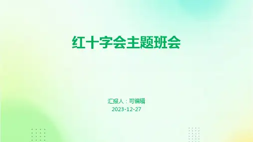 红十字会主题班会