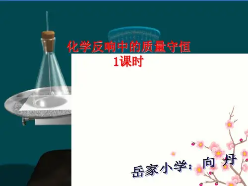 九年级化学5.1 化学反应中的质量守恒 1优秀课件