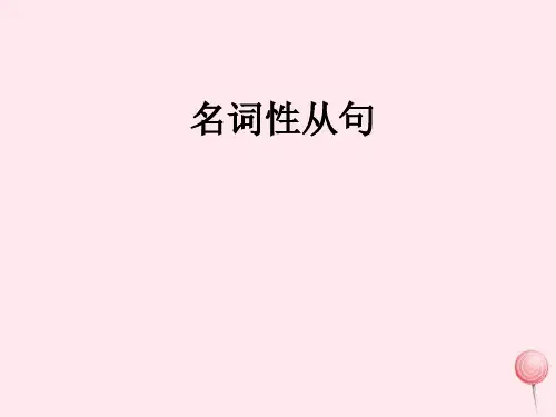 外研版高中英语选修6课件：名词性从句