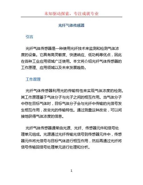光纤气体传感器