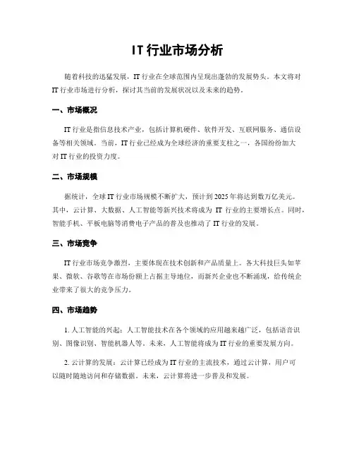 IT行业市场分析