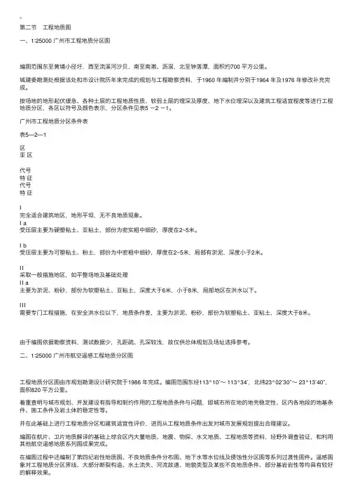 第五章地质编图——第二节　工程地质图