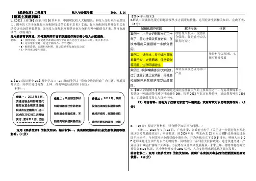 财政主观题训练1
